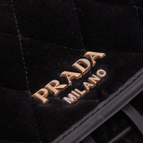 Pre-Loved Prada Impuntu Velluto Corsaire Convertible Belt Bag